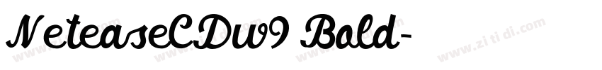 NeteaseCDw9 Bold字体转换